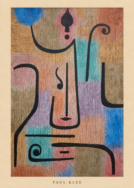 Paul Klee Mask of the Heart No5 - Poster
