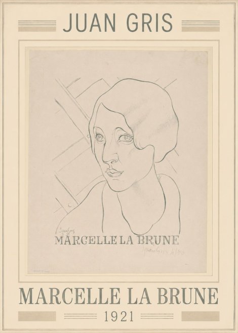 Juan Gris Marcelle La Brune I No1 - Poster
