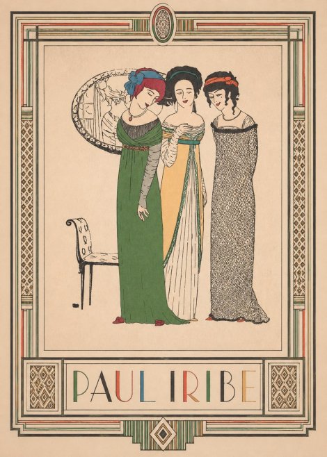 Paul Iribe Three Women in Fashion No3 - Poster