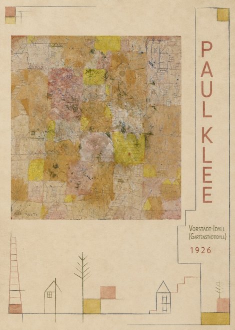 Paul Klee Vorstadt-idyll (Gartenstadtidyll) No2 - Poster