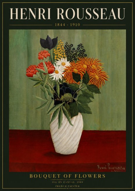 Rousseau Bouquet of Flowers No6 - Poster
