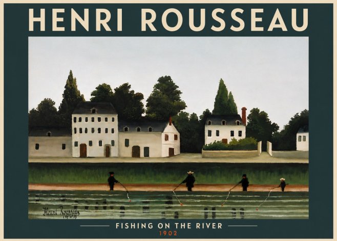 Rousseau Fishing on the River No5 - Poster