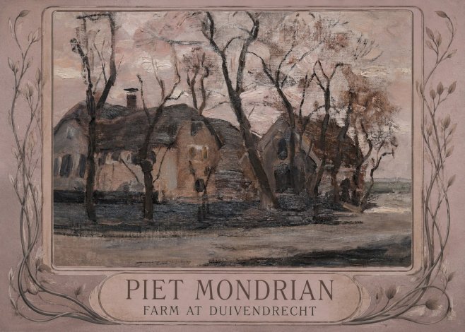 Piet Mondrian Farm at Duivendrecht No4 - Poster