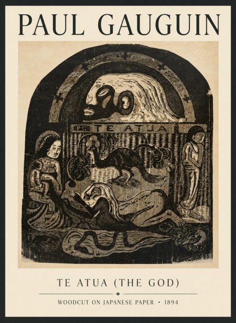 Paul Gauguin Te Atua (the God) No6 - Poster