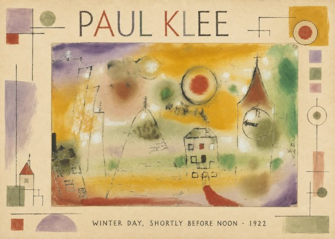 Paul Klee Winter Day, Shortly Before Noon No1 - Poster