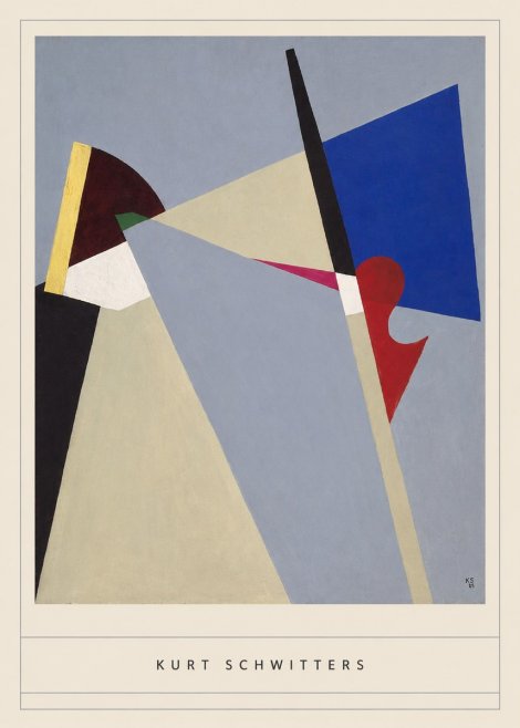 Kurt Schwitters Abstract Composition No4 - Poster