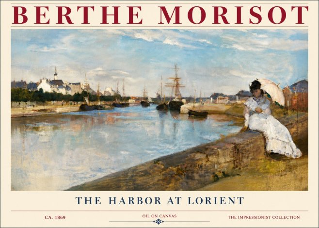 Berthe Morisot The Harbor at Lorient No6 - Poster