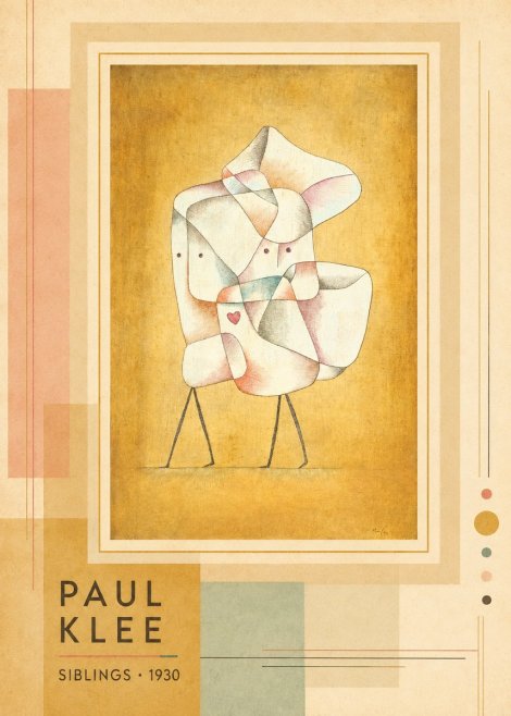 Paul Klee Siblings No3 - Poster