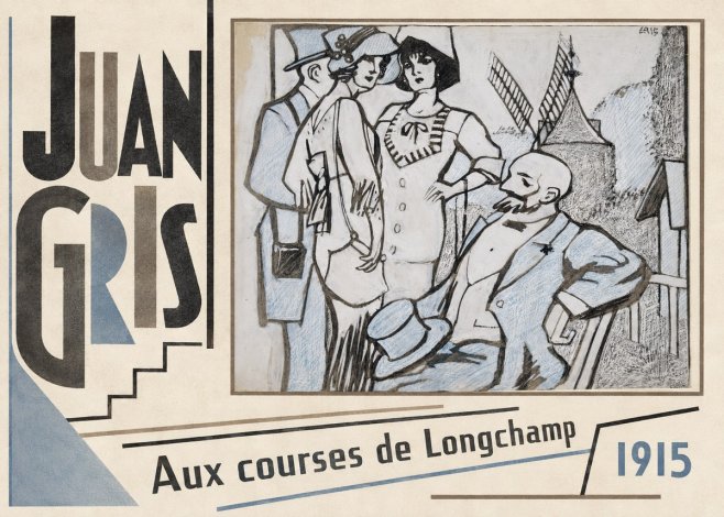 Juan Gris Aux Courses De Longchamp No3 - Poster