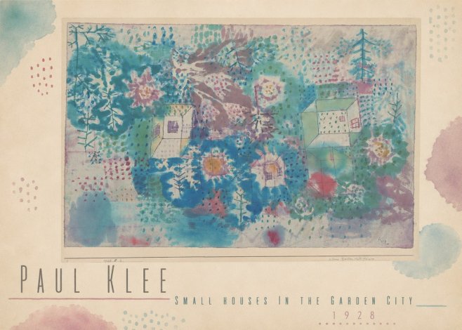 Paul Klee Small Houses in the Garden City No5 - Poster