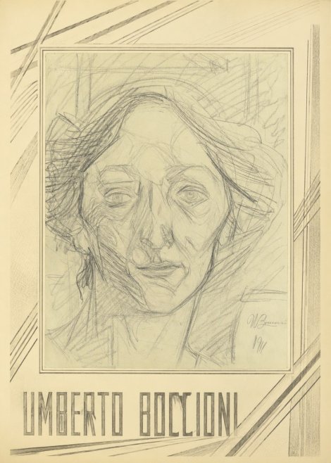 Umberto Boccioni Head of a Woman No1 - Poster