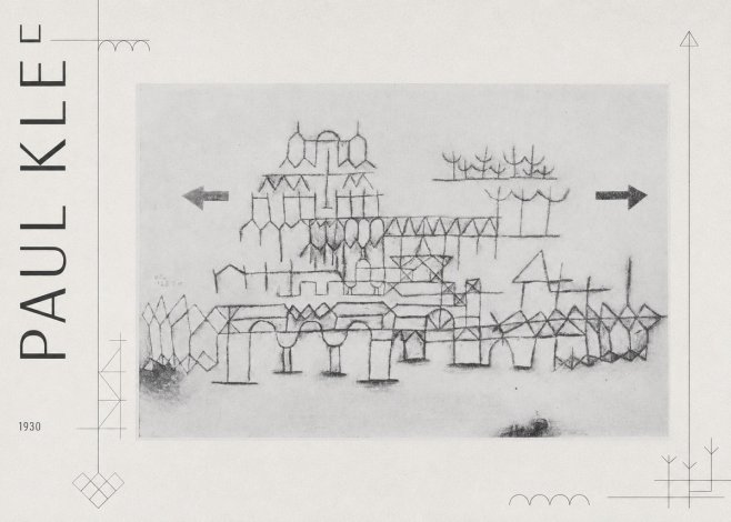 Paul Klee Architektur No3 - Poster