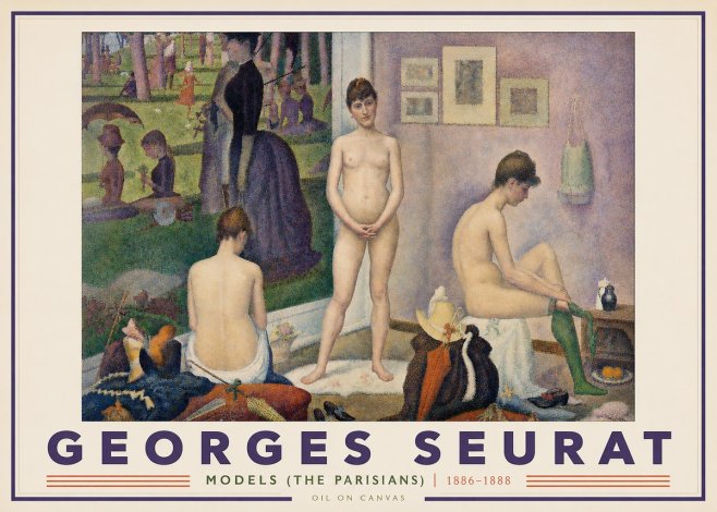 Seurat Models (the Parisians) No2 - Poster