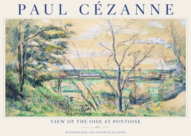 Paul Cézanne View of the Oise at Pontoise I No1 - Poster
