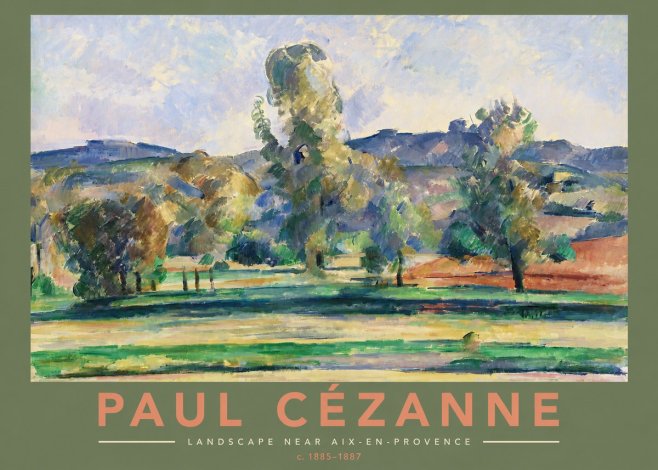 Paul Cézanne Landscape Near Aix-en-provence II No2 - Poster