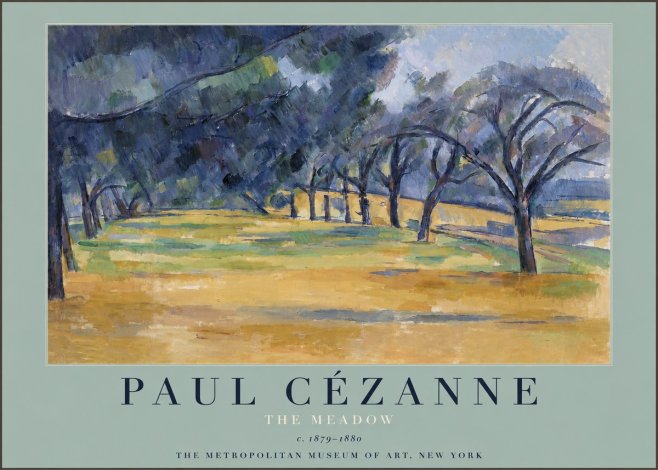 Paul Cézanne The Meadow No3 - Poster