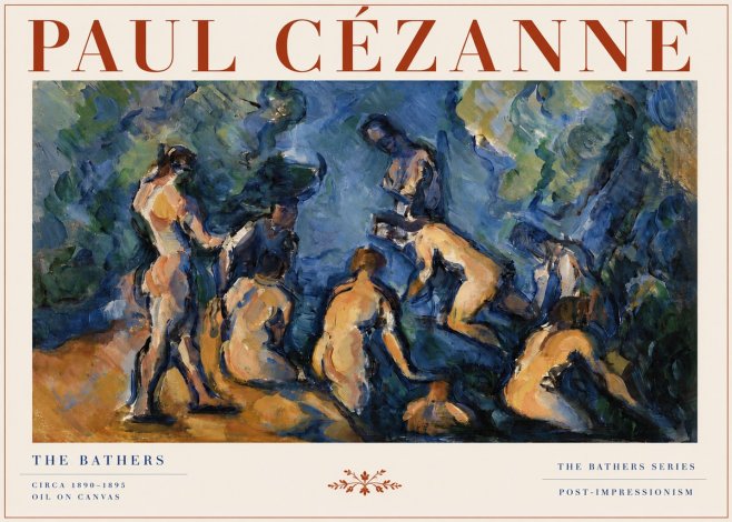 Paul Cézanne Bathers I No4 - Poster