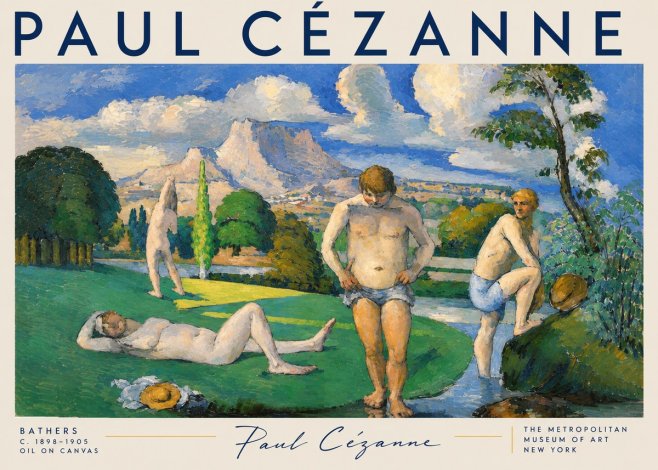 Paul Cézanne Bathers II No3 - Poster