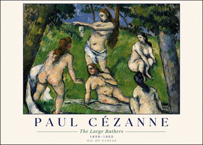 Paul Cézanne The Large Bathers III No4 - Poster