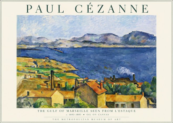 Paul Cézanne The Gulf of Marseille Seen from L'estaque No3 - Poster