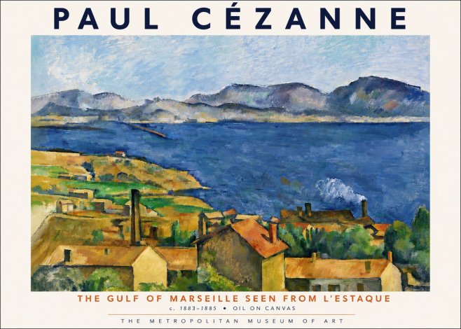 Paul Cézanne The Gulf of Marseille Seen from L'estaque No5 - Poster
