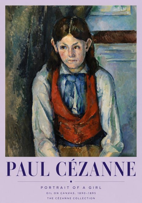 Paul Cézanne Portrait of a Girl No3 - Poster