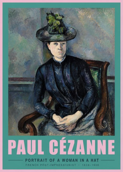 Paul Cézanne Portrait of a Woman II No3 - Poster
