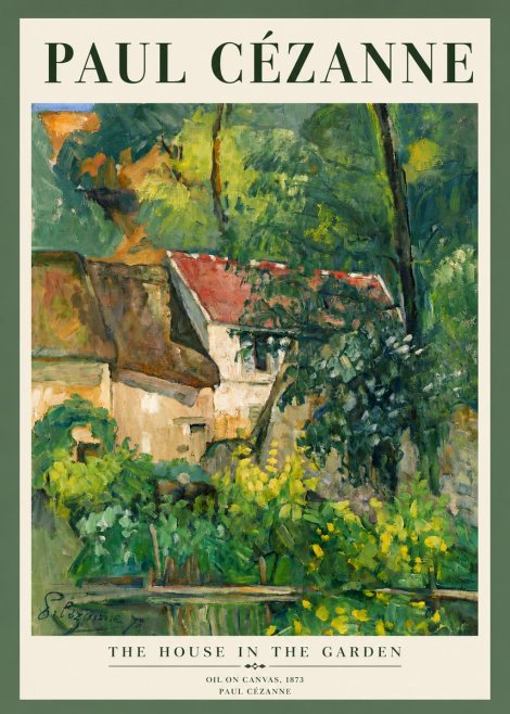 Paul Cézanne The House in the Garden No3 - Poster