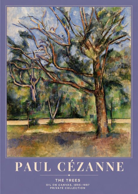 Paul Cézanne The Trees No4 - Poster