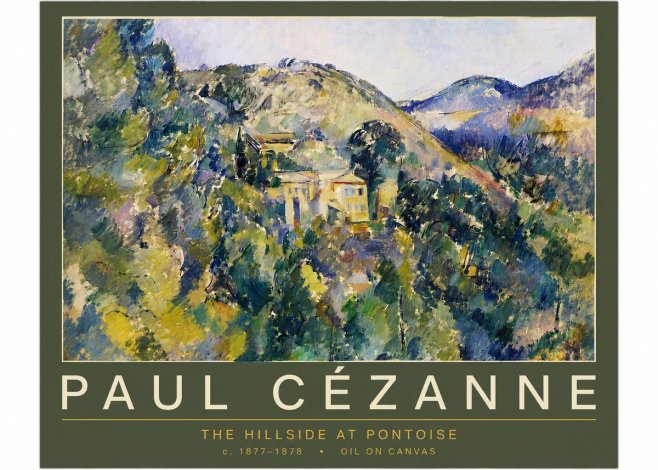 Paul Cézanne The Hillside at Pontoise No6 - Poster