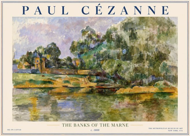 Paul Cézanne The Banks of the Marne No5 - Poster