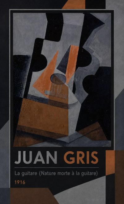 Juan Gris La Guitare (Nature Morte À La Guitare) No1 - Poster