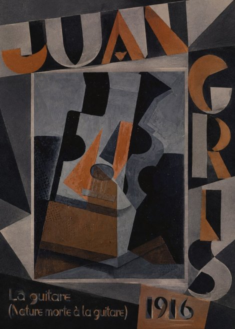 Juan Gris La Guitare (Nature Morte À La Guitare) No4 - Poster