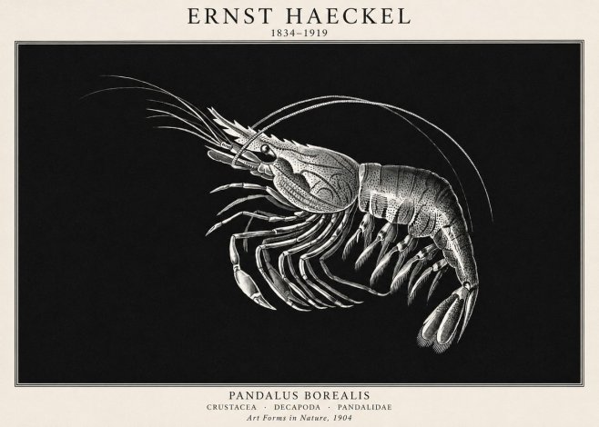 Ernst Haeckel Pandalus Borealis No1 - Poster