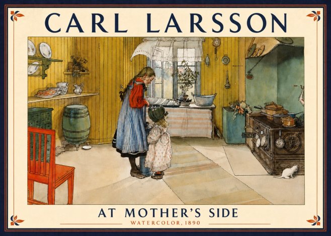 Carl Larsson At Mother's Side No5 - Poster
