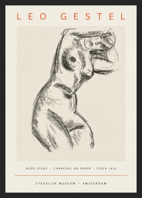 Leo Gestel Study of a Female Nude No4 - Poster