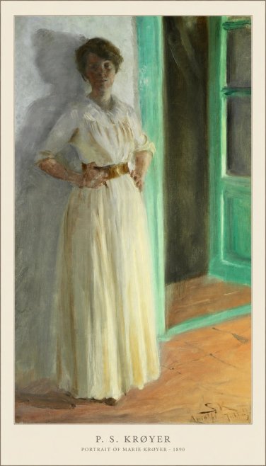 P.S. Krøyer Portrait of Marie Krøyer No3 - Poster