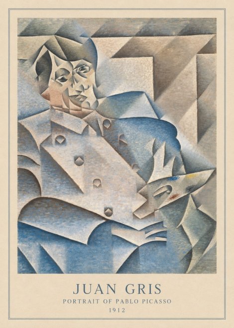 Juan Gris Portrait of Pablo Picasso No5 - Poster