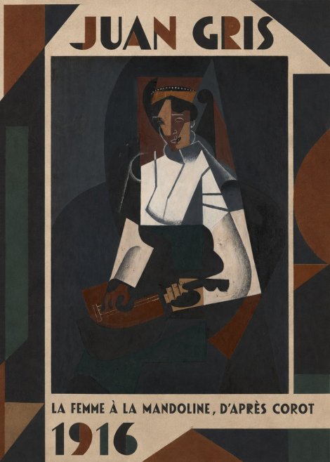 Juan Gris La Femme À La Mandoline, D'après Corot No1 - Poster