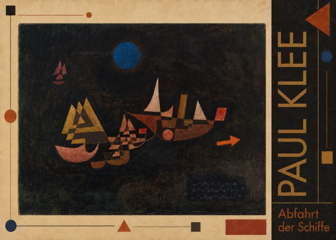 Paul Klee Abfahrt Der Schiffe No2 - Poster