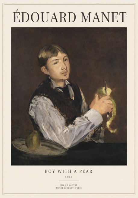Édouard Manet Boy with a Pear No1 - Poster