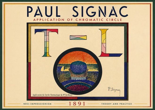 Signac Application of Chromatic Circle No5 - Poster