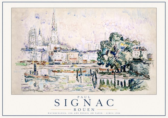 Signac Rouen No3 - Poster