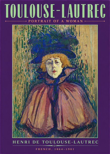 Toulouse-Lautrec Portrait of a Woman I No4 - Poster