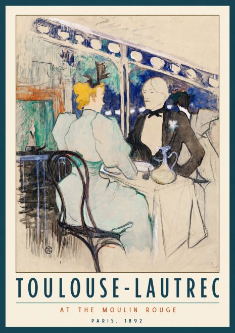 Toulouse-Lautrec At the Moulin Rouge XI No2 - Poster