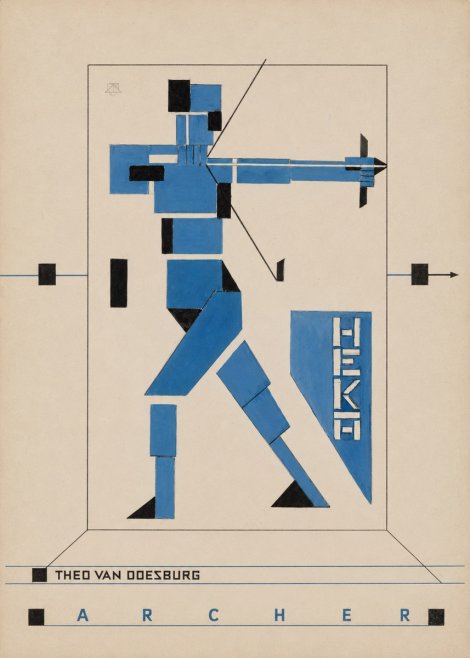 Theo van Doesburg Archer No3 - Poster