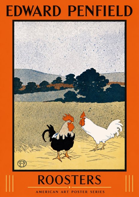 Edward Penfield Roosters No2 - Poster