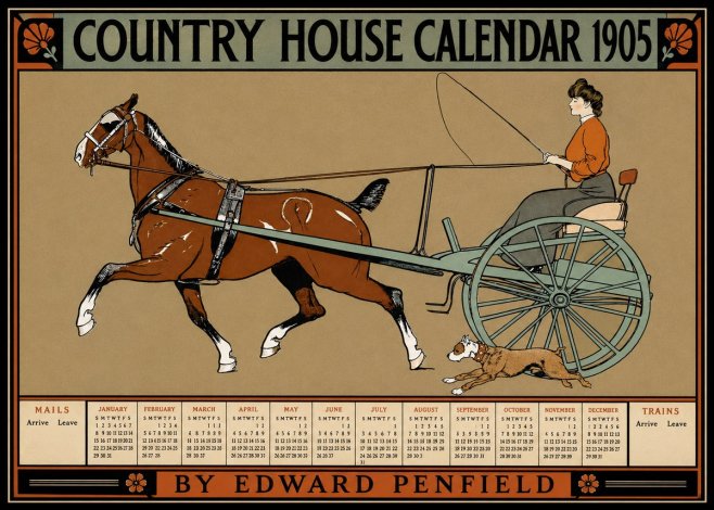Edward Penfield Country House Calendar 1905 No3 - Poster