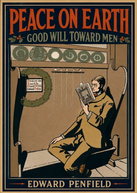 Edward Penfield Peace on Earth Good Will Toward Men No4 - Poster