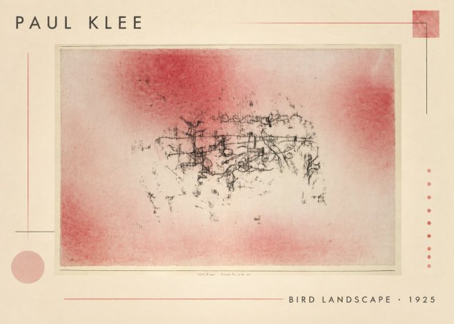 Paul Klee Bird Landscape No1 - Poster